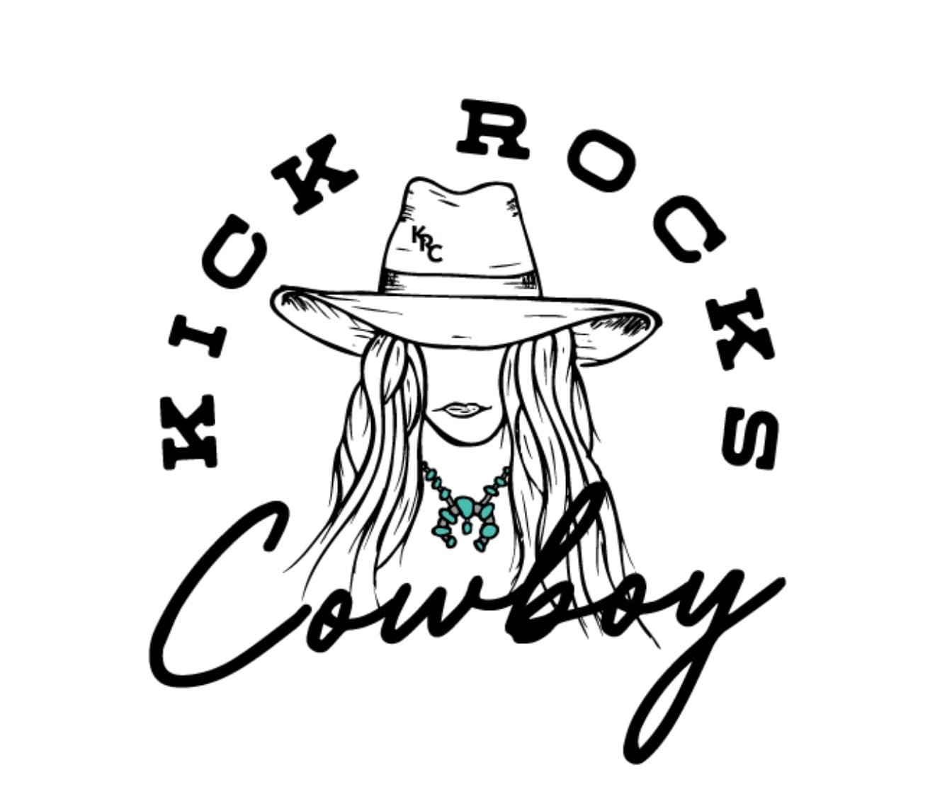 Kick Rocks Cowboy logo